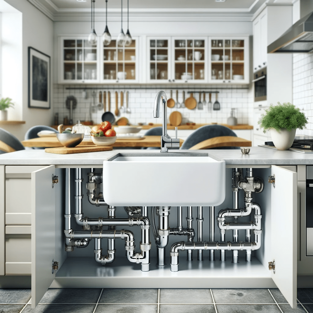 Modern Kitchen with Well-Maintained Plumbing in Mesa AZ